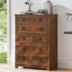 Joaxswe Farmhouse 6 Drawer Dresser - Image 4