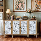 LKTART 63" Vintage Sideboard Buffet Storage Cabinets, French Country Sideboard - Image 8