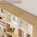 FACBOTALL Triple Wide Bookshelf, 6 Tier Large Bookshelf, Bookcase - Image 7