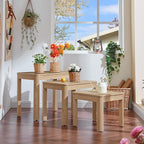 Joaxswe Farmhouse Nesting Tables Set of 3, Nesting Side Tables - Image 5