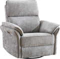 Power Swivel Rocker Recliner, Glider Recliner Nursery Chair by Rhevoy