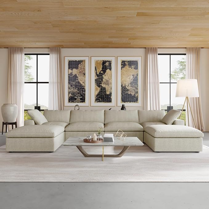 JACH U-Shaped Cloud Sectional Couch - Image 8