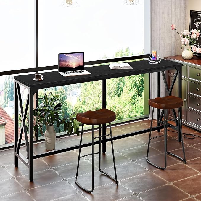 CHOEZON 63'' Bar Table, Kitchen Dining Table - Image 3