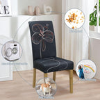 BIETYONE Stretch Dining Chair Covers Set of 6, Soft Removable Washable Kitchen - Image 6