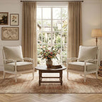 DUHOME Linen Fabric Spindle Accent Chair - Image 3