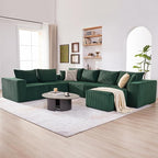 U-Shaped Boneless Couch, Cloud Couch Sectional, Modular Sofa - Image 6