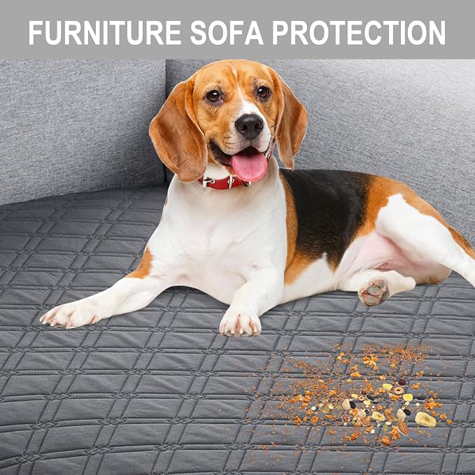 Genina L Shape Couch Cover, Sectional Couch Chaise Covers, Waterproof Washable - Image 5