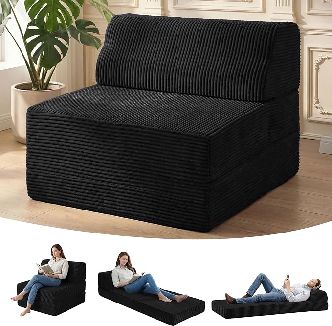 Kasunpul Folding Sofa Bed with Pillow, Memory Foam Fold Out Chair Bed, by KASUNPULGIVEYOUANEWLIFE