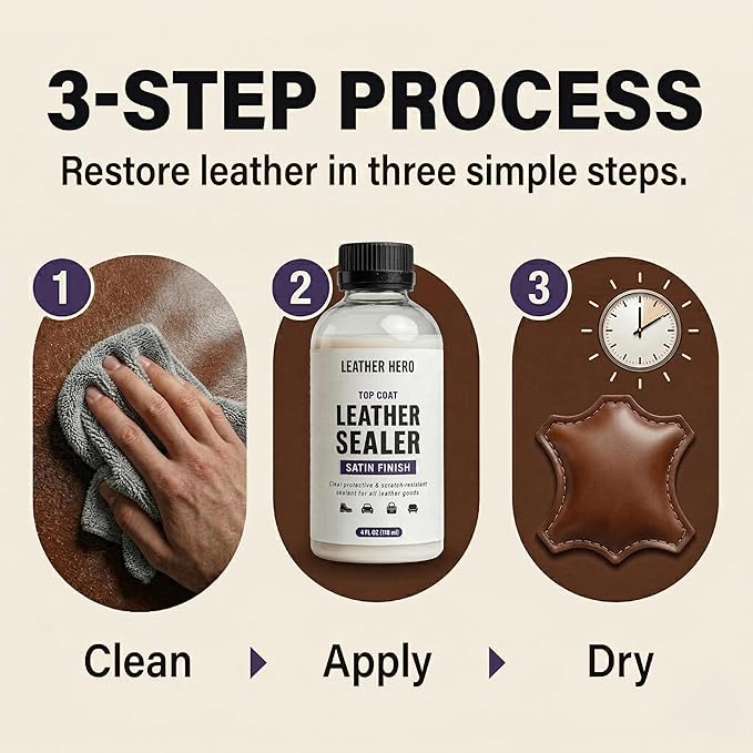 Leather Hero Top Coat – Leather Sealant & Protective Finish - Image 3