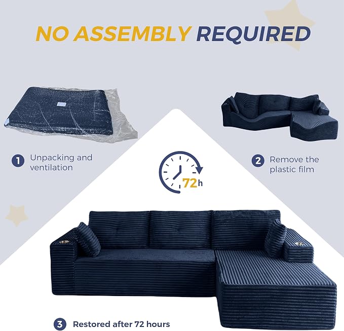 MAXYOYO 104" Modular Sectional Couch - Image 9