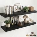 12 inch Deep Floating Shelves for Wall, 48 inch Wide Engineered Wood Wall by Venusmiles