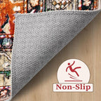 SERISSA 8x10 Washable Non Slip Boho Area Rug - Image 4