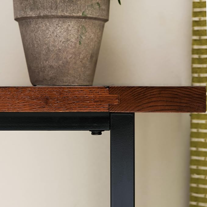Ironcraft Solid Wood and Metal Console Table - Image 8
