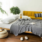 EMME Muslin Blankets for Adults Throw Blanket for Couch Breathable Gauze Soft - Image 2