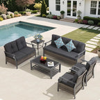 Outdoor Patio Furniture Set, 6 Pieces Outdoor Conversation Sets - Image 6