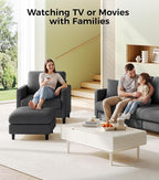 Welzona Sofa Accent Chair with Ottoman, Tool-Free Setup Living Room Accent - Image 8
