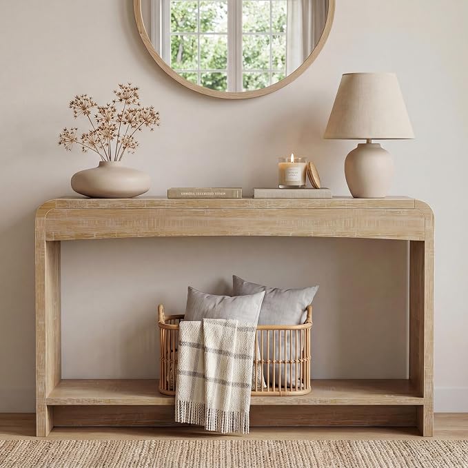 Farmhouse Entryway Table, 43.7" Console Tables - Image 4