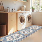 Yamaziot Washable Runner Rug, 2x8 Non-Slip Boho Vintage Hallway Kitchen Rug | - Image 7