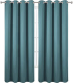 Blackout Curtains 66 x 95 inch/Sea Teal Curtains Set of 2 Panels/Thermal - Image 2
