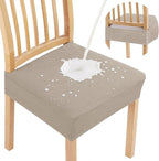 Smiry Waterproof Seat Covers for Dining Room Chairs Set of 2, Stretch Jacquard by Smiry