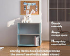 32-Inch 2-Tier Metal Bookcase, Open Shelf Storage Organizer - Image 5