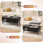 LYNCOHOME Fluted Coffee Table - Image 4