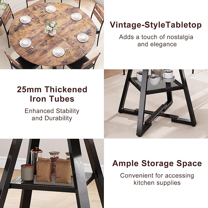 Jocoevol 51'' Round Dining Table - Image 5