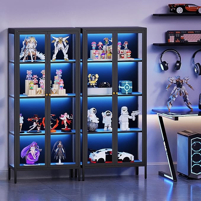 4-Tier Glass Display Cabinet - Image 7