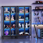 4-Tier Glass Display Cabinet - Image 7