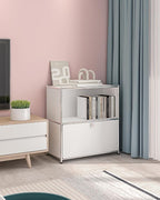 32.5-Inch Flip-Top Side Table & Buffet Cabinet - Image 2