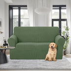 U-NICE HOME Loveseat Cover Stretch Couch Cover Sofa Slipcover, Loden Frost | 2 - Image 2