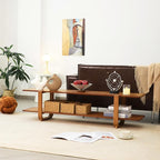 Bamboo TV Stand for TVs up to 65", Media TV Console Table - Image 8