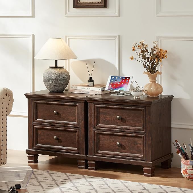 SAVOR LIFE Farmhouse Nightstand - Image 3
