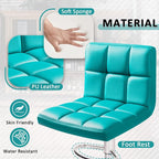 Homall Bar Stools Modern PU Leather Adjustable Swivel Barstools, Armless - Image 4