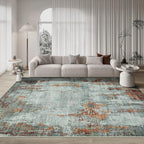 Aelenmu 10x14 Area Rugs for Living Room Dining Room Washable Red Brown | Soft - Image 4