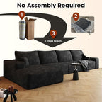 AUGOP 136" Sectional Couches for Living Room Modern Modular Sofa - Image 5