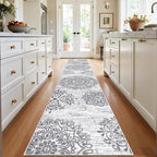 HEBE Hallway Runner Rug 3'x16', Washable Non Slip Kitchen Rug Runner | Soft by HEBE