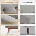 HUIMO Sofa Couch, Mid Century Modern Sofa - Image 5