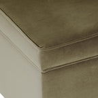 HomePop - Dinah 24" Storage Ottoman- Light Sage Green Velvet - Image 7