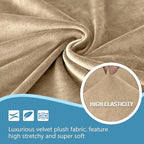 HDCAXKJ Corner Sectional Couch Covers Velvet Stretch L Shape Sofa Cover Soft - Image 3