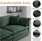 mikibama Luxury 3 Piece Sofa Set, 2 Pieces of Single Sofa and 1 Piece of 3 - Image 3