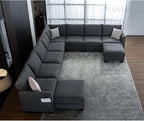 150.4" Large Sectional Couches for Living Room, 8 Seater L Shaped Modular - Image 9