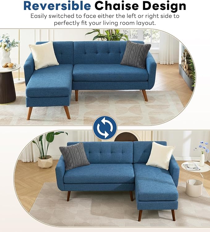 Kingfun L Shaped Couch, Sectional Couches, 3 Seater Sofas - Image 4