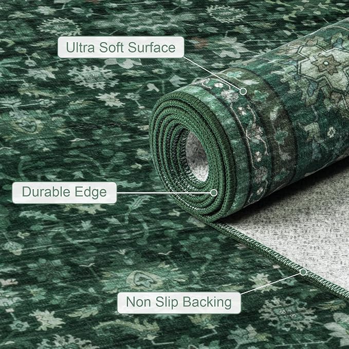 5x7 Area Rugs Living Room: Washable Rug - Image 7