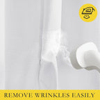 NICETOWN Back Tab 100% Blackout Linen Curtains - Image 8