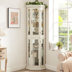 Glass Corner Display Cabinet by NALLBEIRRAA