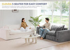 MAXYOYO 76" Bean Bag Sofa Couch, Loveseat Boneless Couch in a Box, Upholstered - Image 4