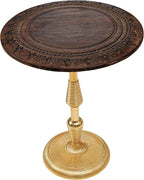 Side Tables-Hand Carved Vintage Boho Folding End Tables by TheWoodenTown