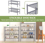 ROMGUAR CRAFT 4 Tier Bamboo Shoe Rack - Image 5