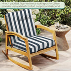 Outdoor Chair Cushions Set of 2, High Back Soft Seat Pad - Image 3